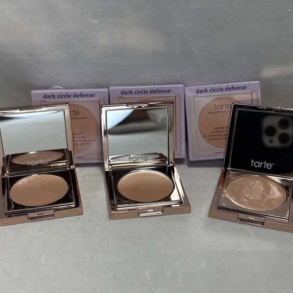 3 X Tarte Dark Circle Defense Under Eye Concealer MEDIUM TAN PEACH FLAWED See Pi